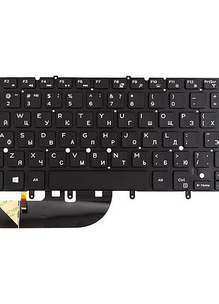 Клавиатура для ноутбука dell xps 13 9360 черная, без фрейма, подсветка