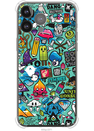 Чехол на iphone 13 pro max стикер бомбинг 1 "693sp-2371-8094"