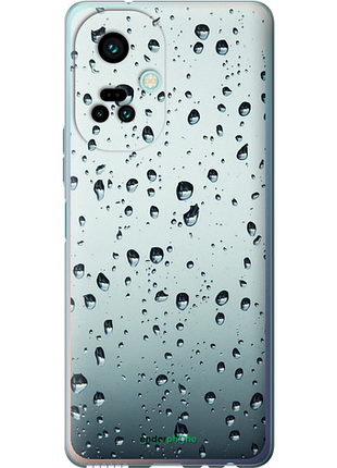 Чехол на tecno camon 19 pro (ci8n) стекло в каплях "848u-2766-8094", чехол для телефона