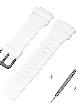 Ремінець для casio ae-1000w white bk, ремінці для годинників