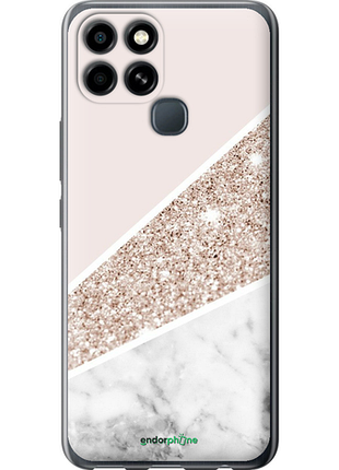 Чехол на infinix smart 6 пастельный мрамор "4342u-2758-8094", чехол для телефона