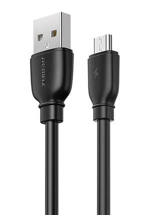 Кабель remax suji pro usb 2.0 to microusb 2.4a 1m чорний (rc-138m-b)