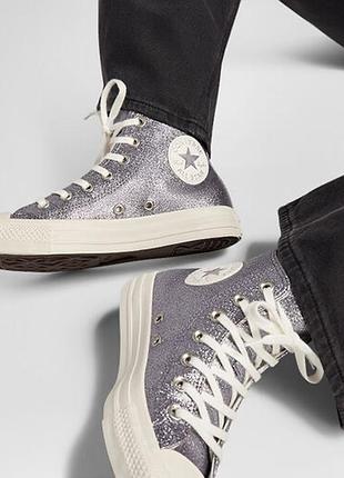 Кеди глітер блискучі converse chuck taylor all star