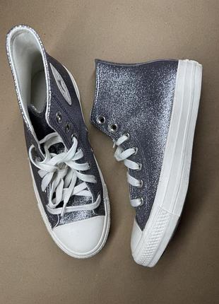 Кеди глітер блискучі converse chuck taylor all star 8