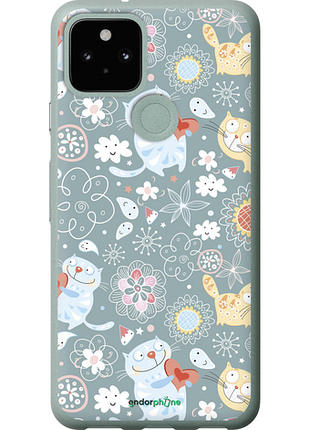 Чехол на google pixel 5 котята v3 "1223u-2044-8094", чехол для телефона