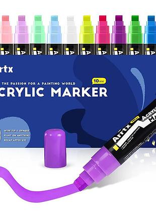 Акриловые маркеры arrtx aacm-0510-12a, 12 цветов