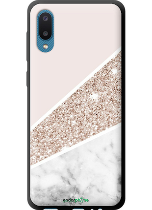 Чехол на samsung galaxy a02 a022g пастельный мрамор "4342b-2260-8094", чехол для телефона
