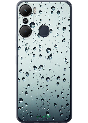 Чехол на infinix hot 12 pro стекло в каплях "848u-2868-8094", чехол для телефона