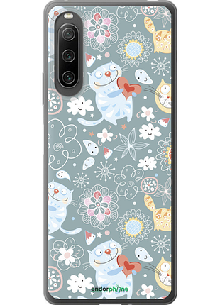 Чехол на sony xperia 10 iv котята v3 "1223u-2789-8094"