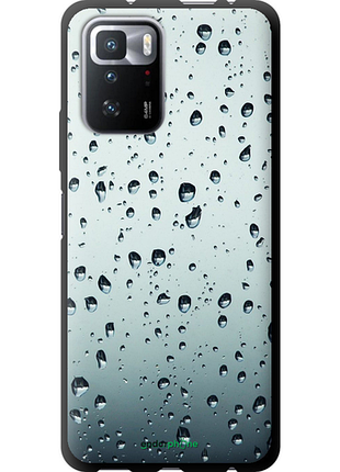 Чехол на xiaomi redmi note 10 pro 5g стекло в каплях "848b-3333-8094", чехол для телефона