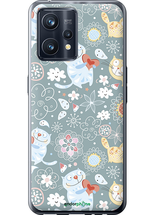 Чехол на realme 9 pro plus котята v3 "1223u-2596-8094", чехол для телефона