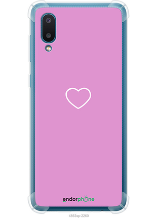 Чехол на samsung galaxy a02 a022g сердце 2 "4863sp-2260-8094", чехол для телефона, чехол для телефона