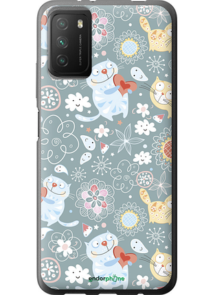 Чехол на xiaomi poco m3 котята v3 "1223u-2200-8094", чехол для телефона
