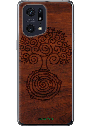 Чохол на oppo find x5 pro візерунок дерева "4119u-2603-8094", чохол для телефона