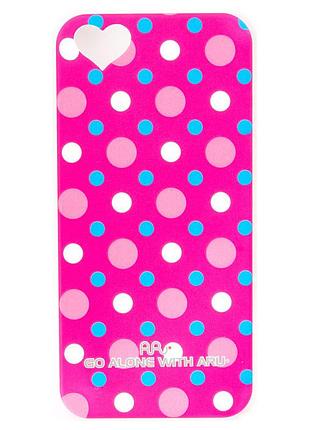 Чехол aru для iphone 5/5s/5se cutie dots red