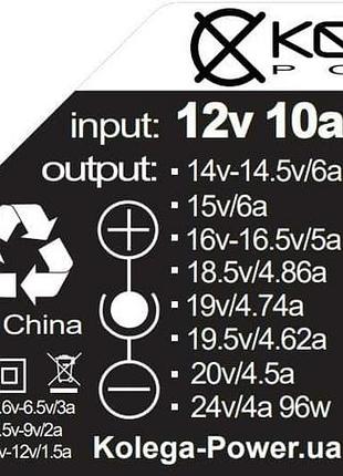 Блок питания для ноутбука microsoft 15v 4a 60w 12pin surface 3/4 (kolega-power (авто)) 12 мес.гар. 2