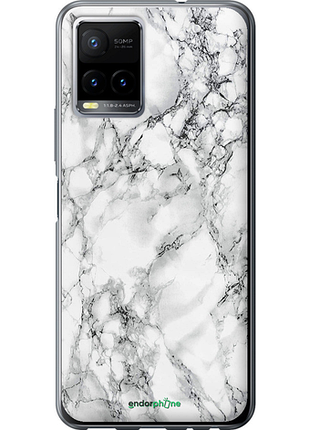 Чехол на vivo y33s мрамор белый "4480u-2643-8094", чехол для телефона