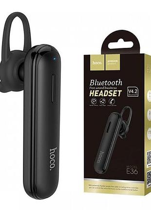 Bluetooth-гарнитура hoco e36 free sound business bluetooth headset mono чёрный 4