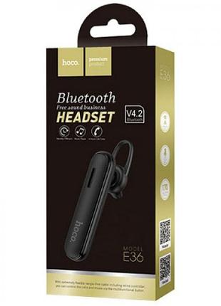 Bluetooth-гарнитура hoco e36 free sound business bluetooth headset mono чёрный 5