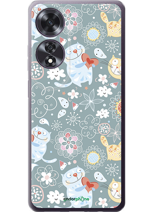 Чехол на oppo a60 4g котята v3 "1223u-3702-8094", чехол для телефона