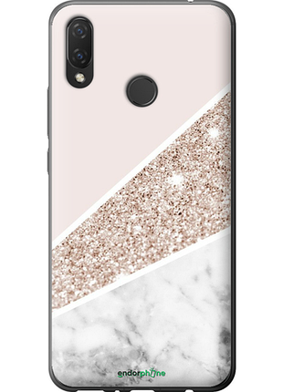 Чехол на huawei p smart plus пастельный мрамор "4342u-1555-8094", чехол для телефона