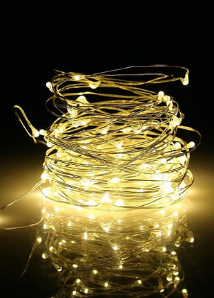 Гирлянда капля росы ночник 10м 100led на батарейках