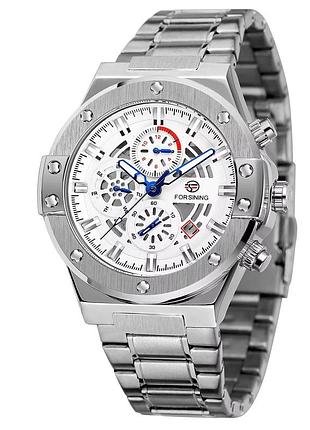 Наручные часы наручные часы наручные время наручные времена forsining 6914 silver-white steel, часы наручные, часы мужские,
