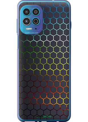 Чехол на motorola g100 переливающиеся соты "498u-2359-8094"