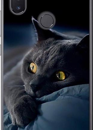 Чехол на xiaomi mi8 se дымчатый кот "825u-1504-851"
