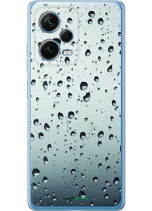 Чехол на xiaomi redmi note 12 pro+ 5g стекло в каплях "848u-3612-8094", чехол для телефона