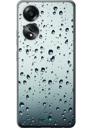 Чохол на oppo a58 4g скло в краплях "8483-3184-8094", чохол для телефона
