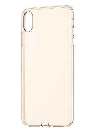 Чохол baseus для iphone xr simplicity прозорий золотий (arapiph61-a0v)