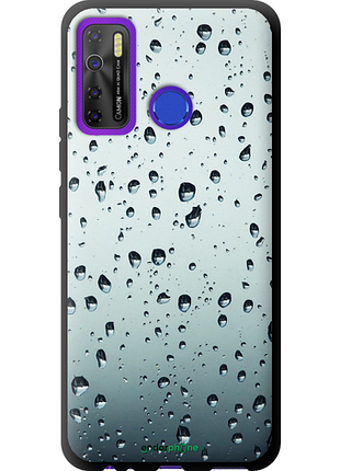 Чехол на tecno camon 15 стекло в каплях "848b-2405-8094", чехол для телефона