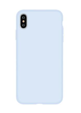 Чехол devia для iphone x/xs nature голубой