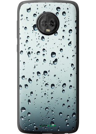 Чехол на motorola moto g6 стекло в каплях "848u-982-8094", чехол для телефона