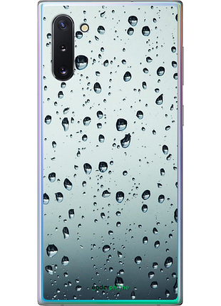 Чехол на samsung galaxy note 10 стекло в каплях "848u-1718-8094", чехол для телефона