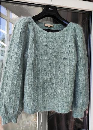 Пухнастий мохеровий светр sézane amiel jumper (оригінал, франція), розмір m