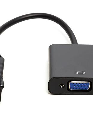 Перехідник powerplant displayport (m) - vga (f), 0,15 м