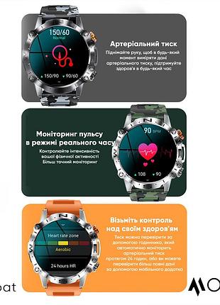 Наручные часы modfit combat silver orange 10