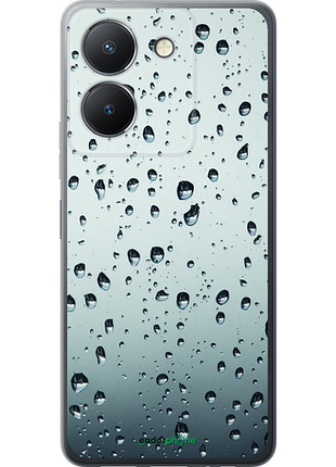 Чехол на vivo y27 5g стекло в каплях "848u-3407-8094", чехол для телефона