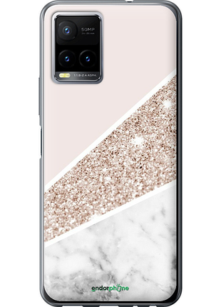 Чехол на vivo y33s пастельный мрамор "4342u-2643-8094", чехол для телефона
