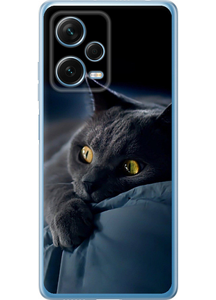 Чехол на xiaomi redmi note 12 pro+ 5g дымчатый кот "825u-3612-851"