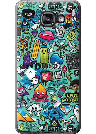 Чехол на samsung galaxy a5 (2016) a510f стикер бомбинг 1 "693u-158-8094"