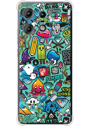 Чехол на motorola edge 50 pro 5g стикер бомбинг 1 "693sp-3710-8094", чехол для телефона