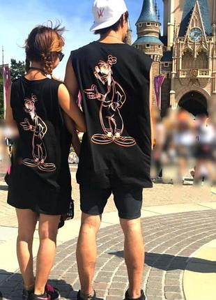 Новая футболка майка спорт дисней л хл натуральный хлопок органика