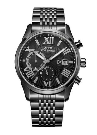 Наручные часы forsining 8304 aii black steel