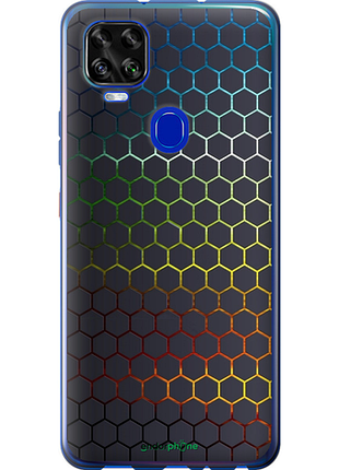 Чехол на zte blade v2020 переливающиеся соты "498u-2529-8094", чехол для телефона