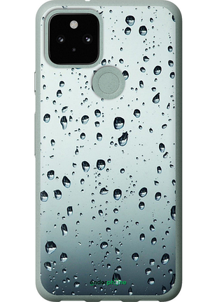 Чехол на google pixel 5 стекло в каплях "848u-2044-8094", чехол для телефона
