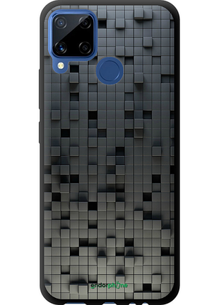 Чехол на realme c15 кубики "1061b-2063-8094", чехол для телефона