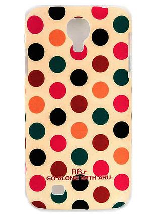 Чехол aru для samsung galaxy s4 cutie dots coffee